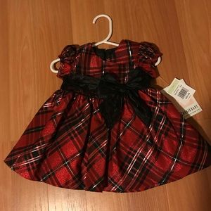 Bonnie Baby Black & Red Dress
